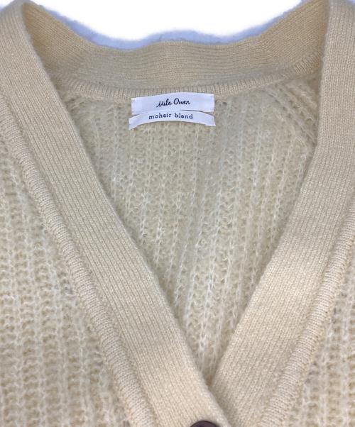 Mila Owen（ミラオーウェン）Mila Owen (ミラオーウェン) シェルボタン モヘア シャギー カーデ イエロー サイズ:FREEの古着・服飾アイテム