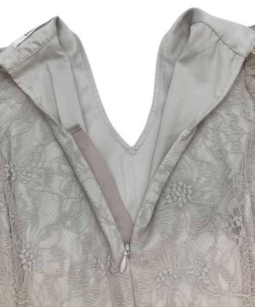 Snidel（スナイデル）Snidel (スナイデル) パフスリーブレースドレス ベージュ サイズ:1 未使用品の古着・服飾アイテム