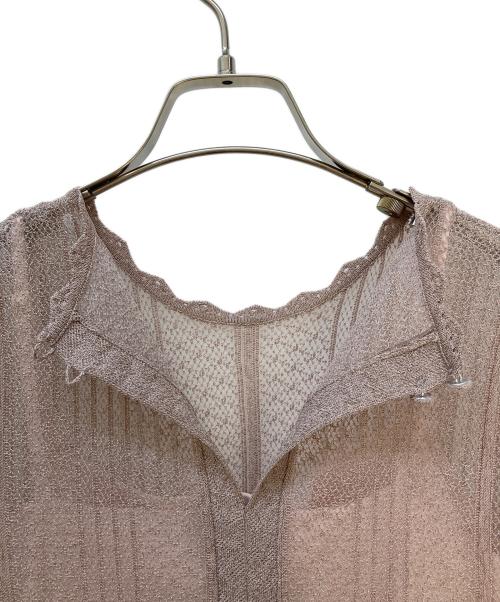 Snidel（スナイデル）Snidel (スナイデル) レースJQニットワンピース ピンク サイズ:FREE 未使用品の古着・服飾アイテム