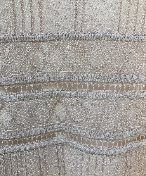 Snidel（スナイデル）Snidel (スナイデル) レースJQニットワンピース ピンク サイズ:FREE 未使用品の古着・服飾アイテム