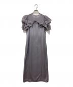 FRAY IDフレイ アイディー）の古着「ラッフルデザインシアーコンビスリム」｜パープル