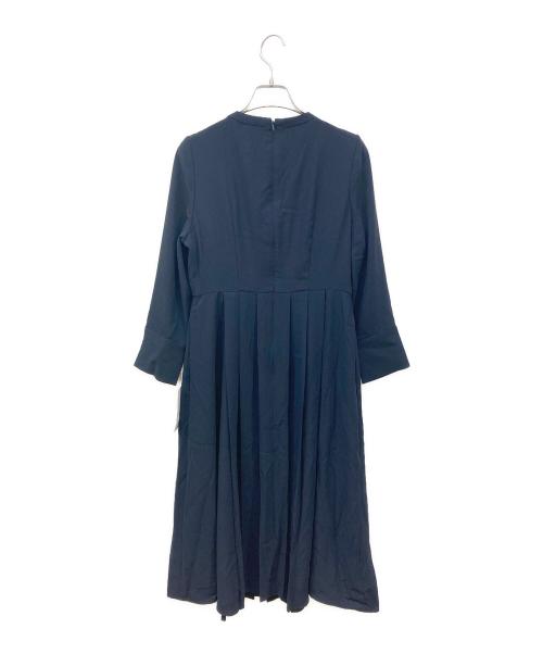 CELFORD（セルフォード）CELFORD (セルフォード) ボウタイプリーツワンピース ネイビー サイズ:36の古着・服飾アイテム