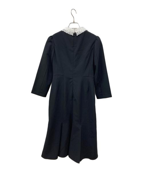 CELFORD（セルフォード）CELFORD (セルフォード) エンブロイダリーカラータイトワンピ ブラック×ホワイト サイズ:34 未使用品の古着・服飾アイテム