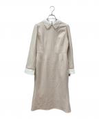 CELFORDセルフォード）の古着「エンブロイダリーカラータイトワンピ」｜ベージュ