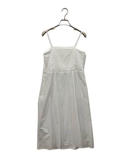 FRAY ID（フレイ アイディー）FRAY ID (フレイ アイディー) カットワークレースフレアスリーブワンピ ホワイトの古着・服飾アイテム