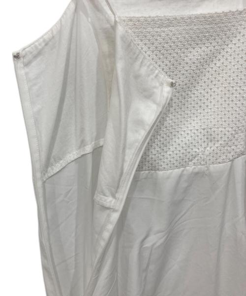 FRAY ID（フレイ アイディー）FRAY ID (フレイ アイディー) カットワークレースフレアスリーブワンピ ホワイトの古着・服飾アイテム