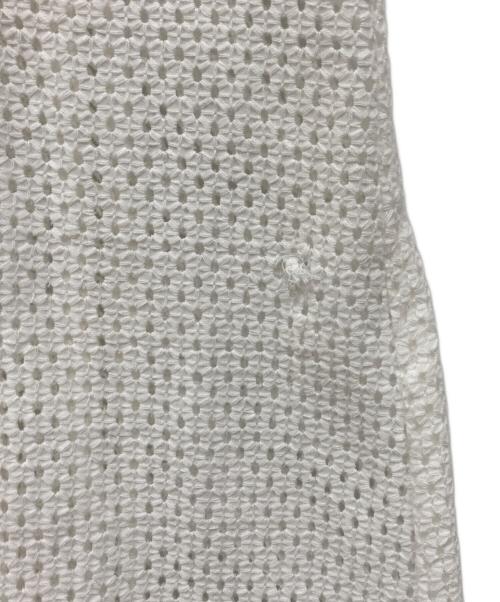 FRAY ID（フレイ アイディー）FRAY ID (フレイ アイディー) カットワークレースフレアスリーブワンピ ホワイトの古着・服飾アイテム