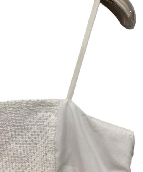 FRAY ID（フレイ アイディー）FRAY ID (フレイ アイディー) カットワークレースフレアスリーブワンピ ホワイトの古着・服飾アイテム