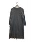 自由区 (ジユウク) ウールニットコンビジャージーVネック ワンピース グレー サイズ:40：6000円