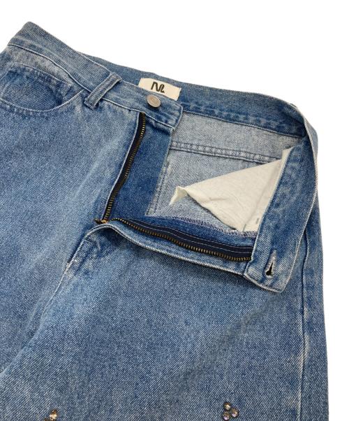 M TO R（ムウトアール）M TO R (ムウトアール) BIJOU STRAIGHT DENIM ブルー サイズ:38の古着・服飾アイテム