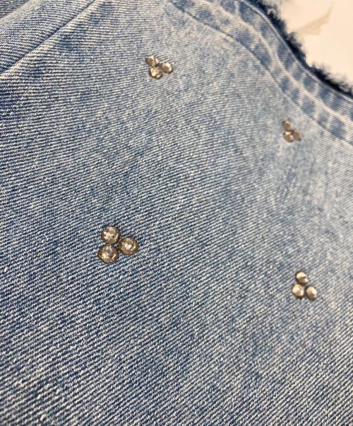 M TO R（ムウトアール）M TO R (ムウトアール) BIJOU STRAIGHT DENIM ブルー サイズ:38の古着・服飾アイテム