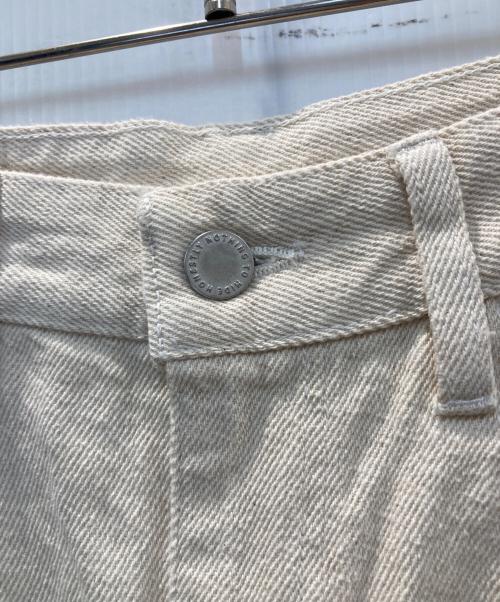 HNST（オネスト）HNST (オネスト) ダッドワイドデニムパンツ アイボリー サイズ:Ｗ27の古着・服飾アイテム