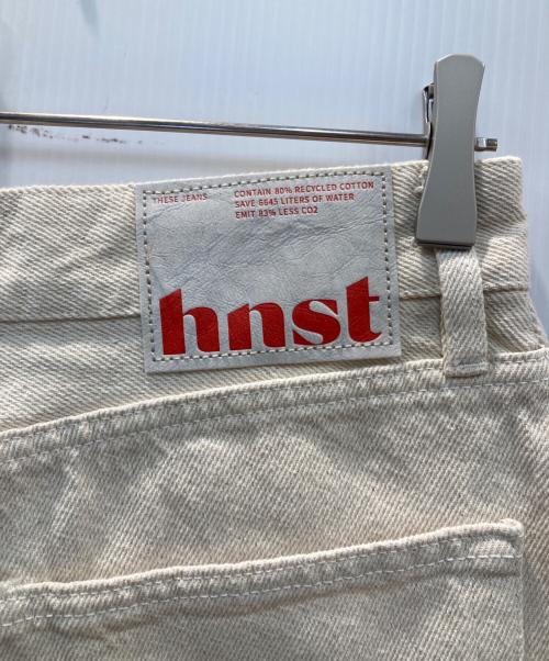 HNST（オネスト）HNST (オネスト) ダッドワイドデニムパンツ アイボリー サイズ:Ｗ27の古着・服飾アイテム