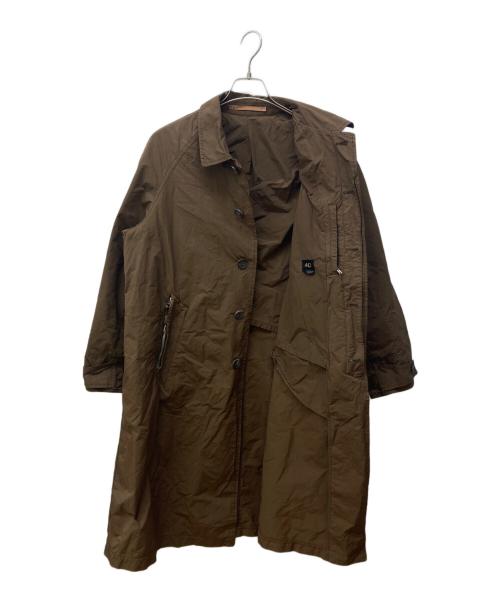 SCYEBASICS（サイベーシックス）SCYEBASICS (サイベーシックス) 高密度タフタバルマカーンコート ブラウン サイズ:40の古着・服飾アイテム