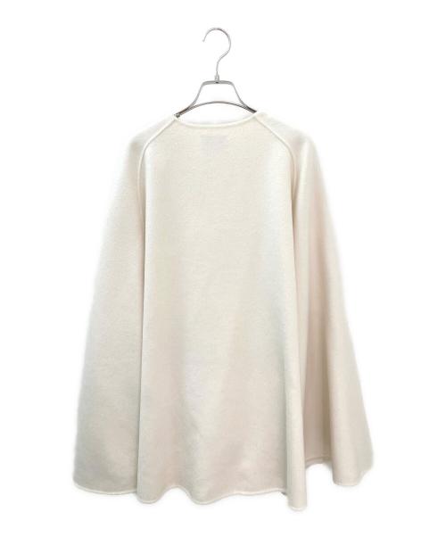 LE PHIL（ル フィル）LE PHIL (ル フィル) ピュアカシミヤケープ ホワイト サイズ:FREEの古着・服飾アイテム