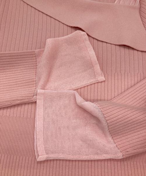 Pinky & Dianne（ピンキーアンドダイアン）Pinky & Dianne (ピンキーアンドダイアン) シアーコンビニットワンピース ピンク サイズ:SIZE 38の古着・服飾アイテム