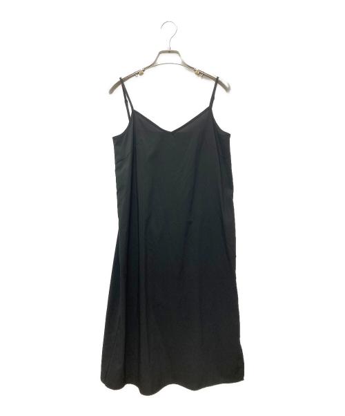 FRAY ID（フレイ アイディー）FRAY ID (フレイ アイディー) ドレープネックシャーリングプリントワンピース FWFO222237 ブラックの古着・服飾アイテム