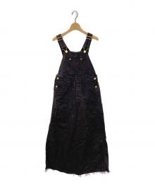 DEILY（デリー）の古着「 LINEN CANVAS JUMPER DRESS」｜ブラウン