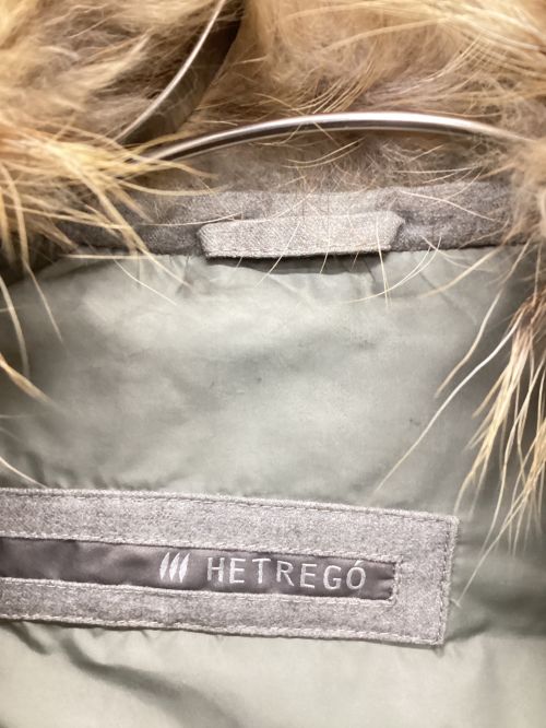 HETREGO（エトレゴ）HETREGO (エトレゴ) ファー付ダウンコート ベージュ サイズ:40の古着・服飾アイテム