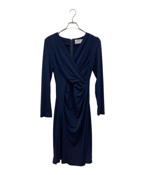 kay me（ケイミー）kay me (ケイミー) ギャザーワンピース ネイビー サイズ:11の古着・服飾アイテム