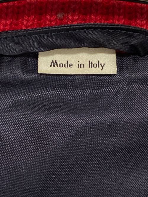 GUCCI（グッチ）GUCCI (グッチ) アングリーキャットワッペン スタジャン ブラック×レッド サイズ:46の古着・服飾アイテム