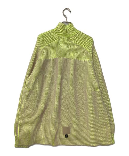 FUMITO GANRYU（フミトガンリュウ）FUMITO GANRYU (フミトガンリュウ) Ambient ribbed knit イエロー×ベージュ サイズ:2の古着・服飾アイテム