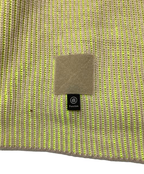 FUMITO GANRYU（フミトガンリュウ）FUMITO GANRYU (フミトガンリュウ) Ambient ribbed knit イエロー×ベージュ サイズ:2の古着・服飾アイテム