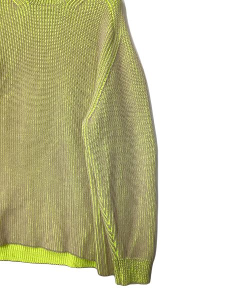 FUMITO GANRYU（フミトガンリュウ）FUMITO GANRYU (フミトガンリュウ) Ambient ribbed knit イエロー×ベージュ サイズ:2の古着・服飾アイテム