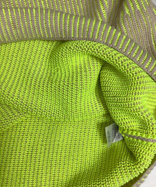 FUMITO GANRYU（フミトガンリュウ）FUMITO GANRYU (フミトガンリュウ) Ambient ribbed knit イエロー×ベージュ サイズ:2の古着・服飾アイテム