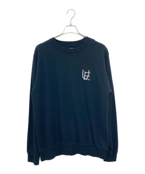 uniform experiment（ユニフォームエクスペリメント）uniform experiment (ユニフォームエクスペリメント) AUTHENTIC LOGO CREWNECK SWEAT ブラック サイズ:4の古着・服飾アイテム
