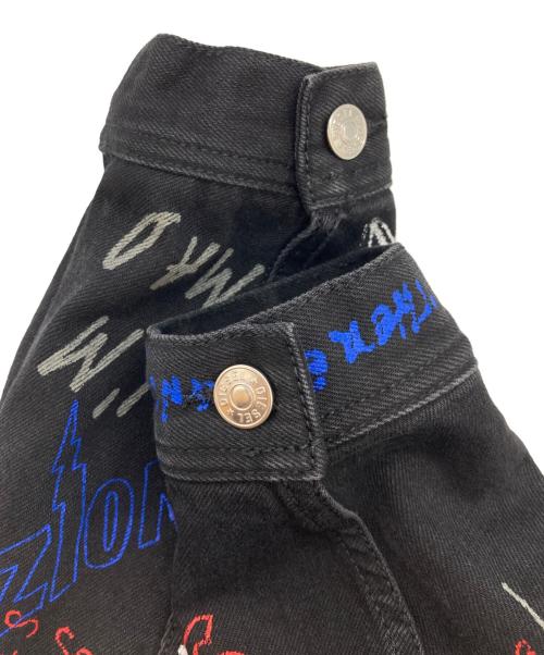 DIESEL（ディーゼル）DIESEL (ディーゼル) FEDEZ ペイントジャケット ブラック サイズ:S 未使用品の古着・服飾アイテム