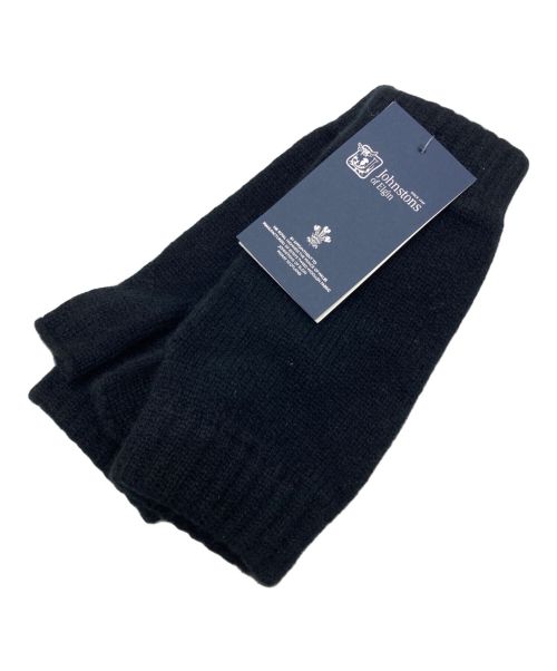 JOHNSTONS OF ELGIN（ジョンストンズオブエルガン）JOHNSTONS OF ELGIN (ジョンストンズオブエルガン) カシミヤリストウォーマー ブラック 未使用品の古着・服飾アイテム