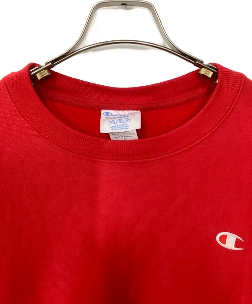 Champion REVERSE WEAVE（チャンピオン リバース ウィーブ）Champion REVERSE WEAVE (チャンピオン リバース ウィーブ) クルーネックスウェット レッド サイズ:XLの古着・服飾アイテム