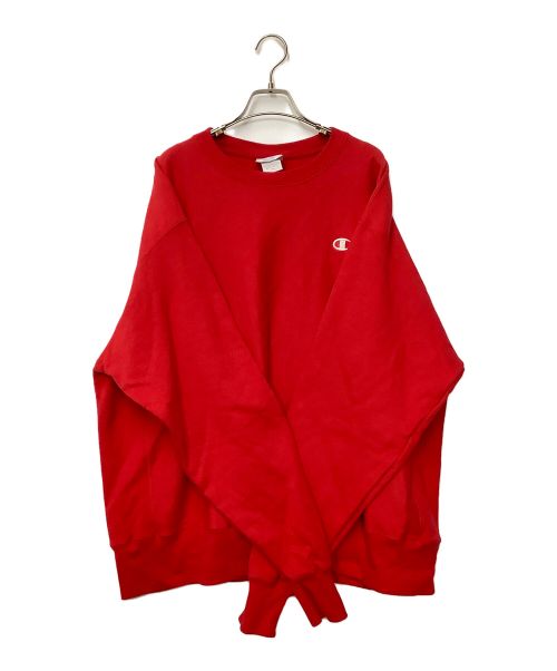 Champion REVERSE WEAVE（チャンピオン リバース ウィーブ）Champion REVERSE WEAVE (チャンピオン リバース ウィーブ) クルーネックスウェット レッド サイズ:XLの古着・服飾アイテム
