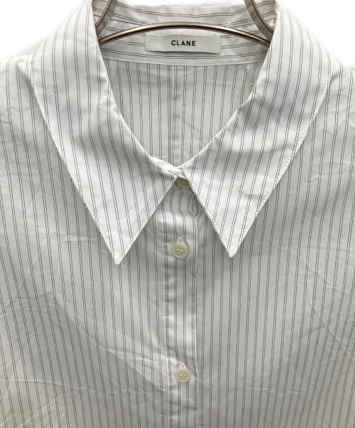 CLANE（クラネ）CLANE (クラネ) SHOULDER PADDED SHIRT ホワイト サイズ:SIZE1の古着・服飾アイテム