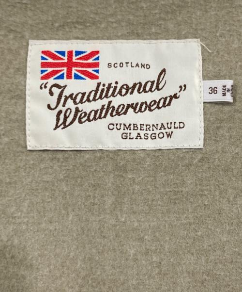 Traditional Weatherwear（トラディショナルウェザーウェア）Traditional Weatherwear (トラディショナルウェザーウェア) TONBRIDGE WITH DETACHABLE HOOD/キルティングコート ベージュ サイズ:36の古着・服飾アイテム