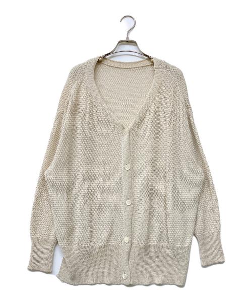 FRAMeWORK（フレームワーク）FRAMeWORK (フレームワーク) カノコ2WAY Back開きカーディガン ベージュ サイズ:Freeの古着・服飾アイテム