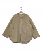 FRAMeWORKフレームワーク）の古着「キルティングボア2wayブルゾン」｜ベージュ