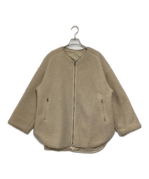 FRAMeWORK（フレームワーク）FRAMeWORK (フレームワーク) キルティングボア2wayブルゾン ベージュ サイズ:Freeの古着・服飾アイテム