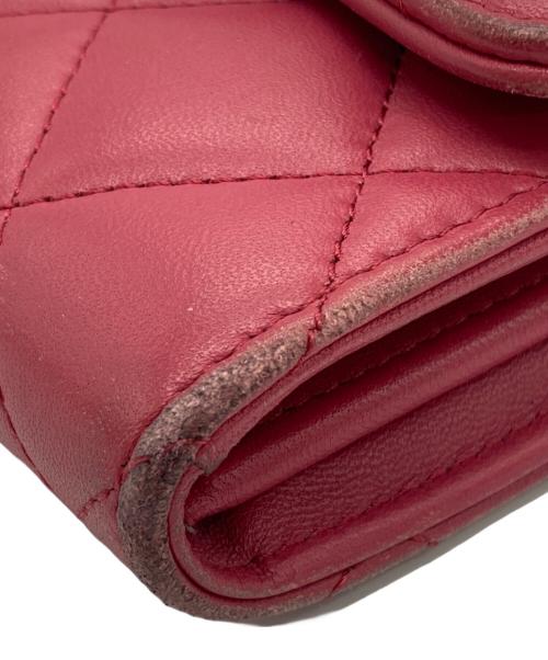 CHANEL（シャネル）CHANEL (シャネル) 3つ折り財布 ピンクの古着・服飾アイテム