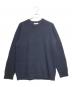 circlelabo（サークルラボ）の古着「ピュアカシミヤ ホールガーメント ラグラン 畦編みクルーネックセーター」｜ネイビー