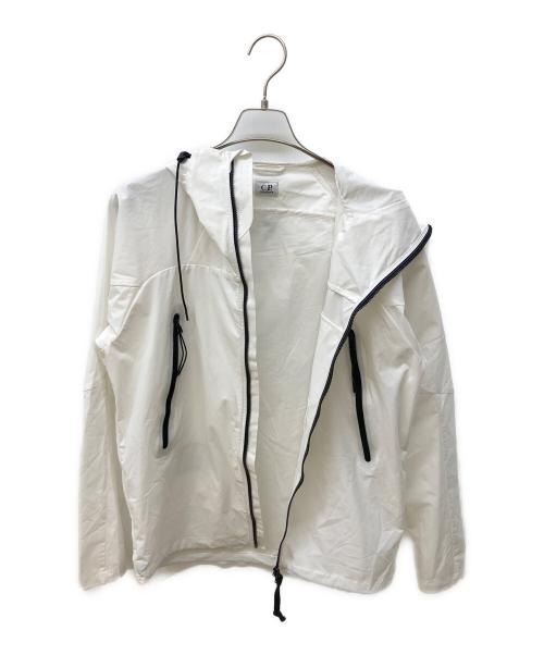 C.P COMPANY（シーピーカンパニー）C.P COMPANY (シーピーカンパニー) PRO-TEK HOODED PARKA FULL ZIP JACKET ホワイト サイズ:48の古着・服飾アイテム