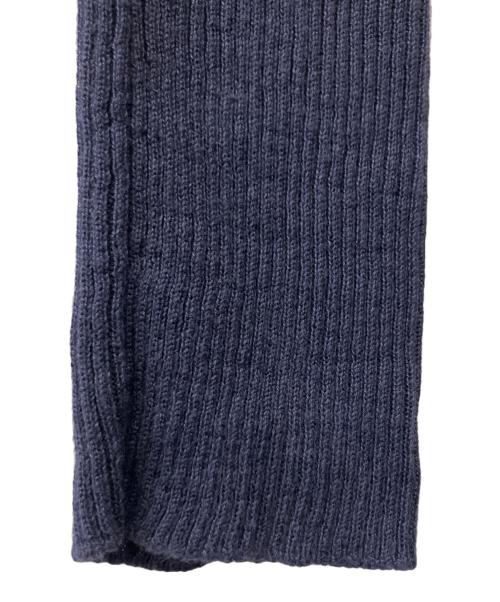 Maison Margiela（メゾンマルジェラ）Maison Margiela (メゾンマルジェラ) リネンボーダーカーディガン ネイビー×グリーン サイズ:Mの古着・服飾アイテム