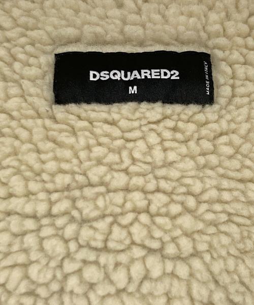 DSQUARED2（ディースクエアード）DSQUARED2 (ディースクエアード) 裏ボアチェック柄ジャケット レッド×ブラック サイズ:Ⅿの古着・服飾アイテム