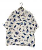 VISVIMビズビム）の古着「WALLIS SHIRT S/S SUNNYBIRD」｜ブルー×ホワイト