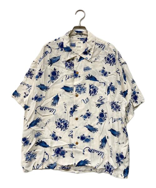 VISVIM（ビズビム）VISVIM (ビズビム) WALLIS SHIRT S/S SUNNYBIRD ブルー×ホワイト サイズ:2の古着・服飾アイテム