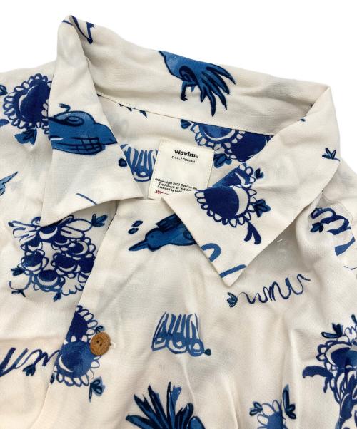 VISVIM（ビズビム）VISVIM (ビズビム) WALLIS SHIRT S/S SUNNYBIRD ブルー×ホワイト サイズ:2の古着・服飾アイテム