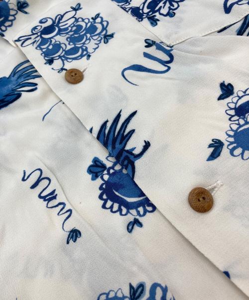 VISVIM（ビズビム）VISVIM (ビズビム) WALLIS SHIRT S/S SUNNYBIRD ブルー×ホワイト サイズ:2の古着・服飾アイテム