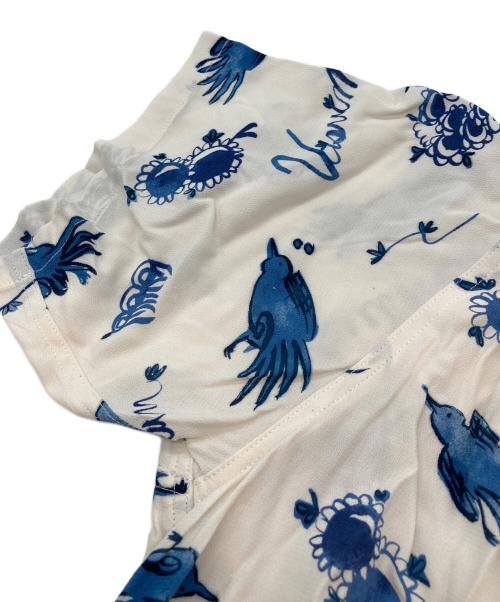 VISVIM（ビズビム）VISVIM (ビズビム) WALLIS SHIRT S/S SUNNYBIRD ブルー×ホワイト サイズ:2の古着・服飾アイテム