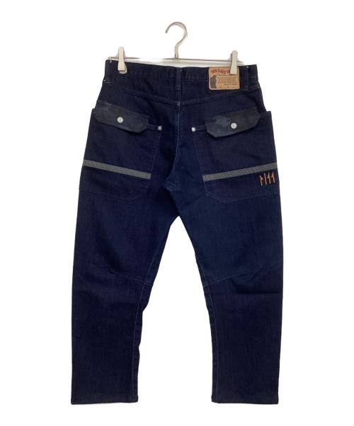 THE BACK WATER（ザバックウォーター）THE BACK WATER (ザバックウォーター) スリム・テーパード フィッシングデニムパンツ  インディゴ サイズ:W32の古着・服飾アイテム